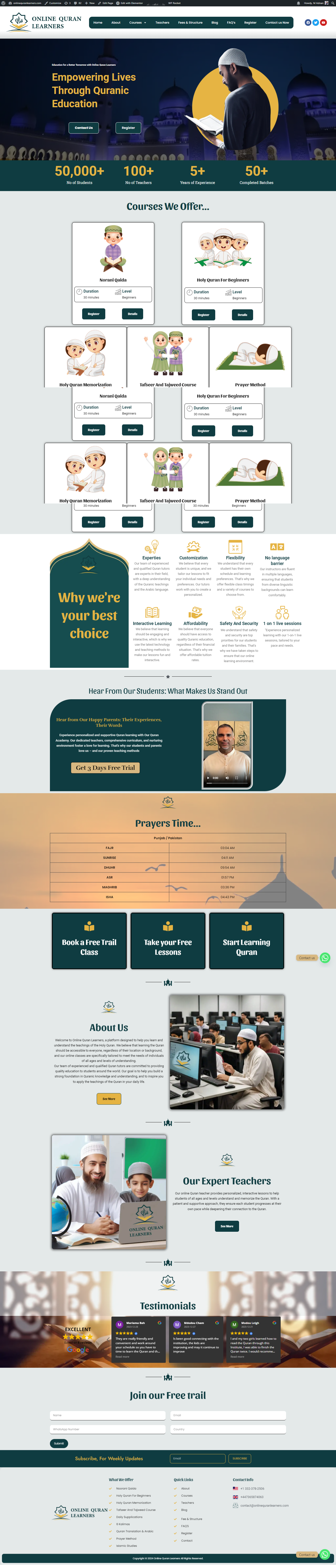 Online Quran Learners